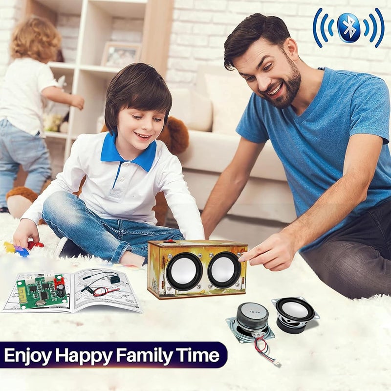 CYOEST Gifts for Teen Girls Boys - Science Kits for Kids Age 8-10-12-14 - Crafts for Girls 8-12| STEM Toys Build Bluetooth Speaker Kit| DIY Electronic Projects 9 11 13 15 16+ Year Old (Printed Wooden) - Image 4